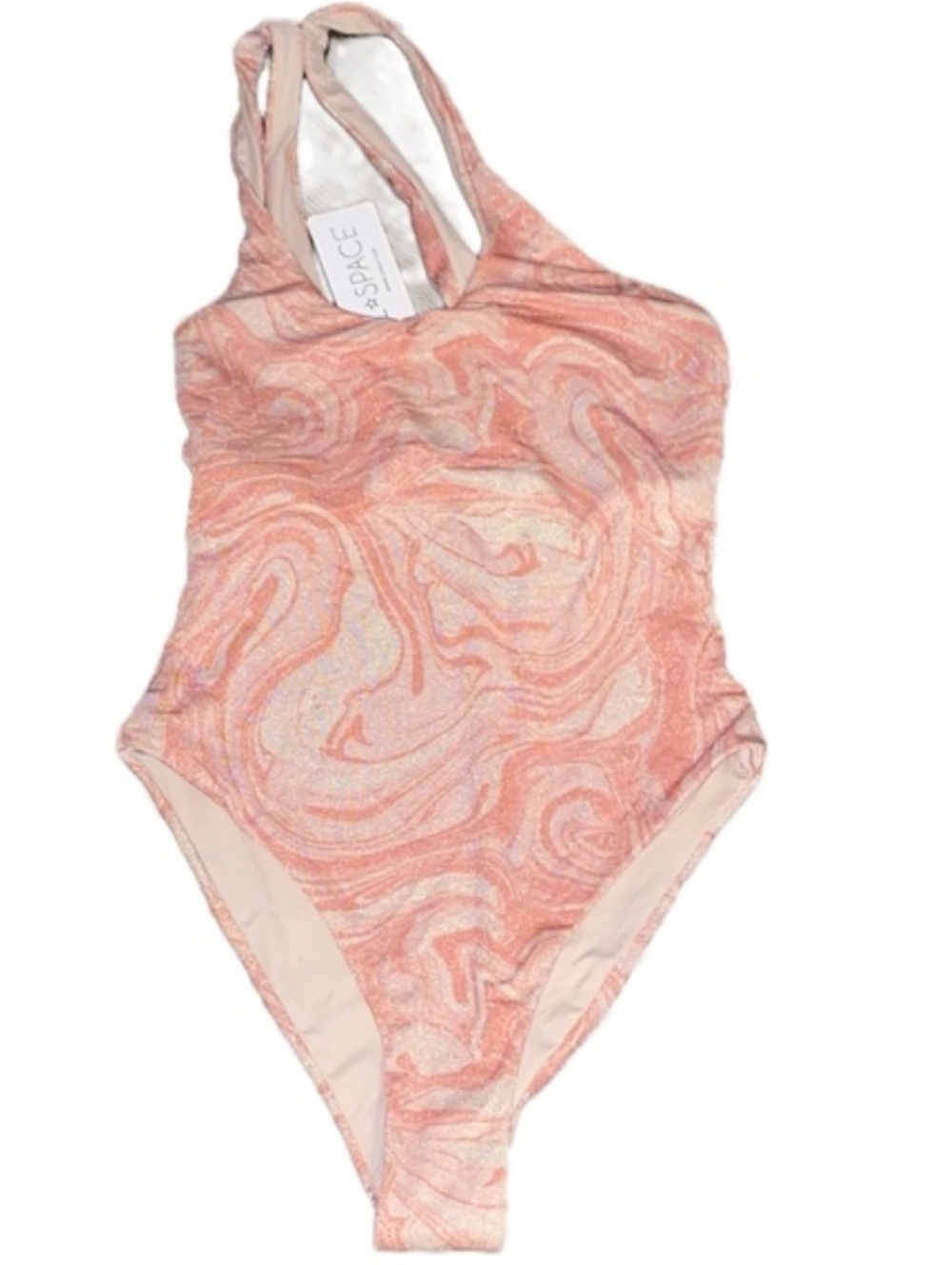 L*Space Shine On Shimmer PhoebeAll Swirled Up One Piece Swimsuit NWT Sz 4 - Picture 6 of 11